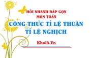 Công thức tỉ lệ thuận và tỉ lệ nghịch lớp 7, Ví dụ, Hỏi đáp Toán 7